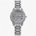 Elance | Clock with round zirconium stones