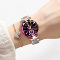 Diora | Women's luxury stainless steel watch with diamond inlays