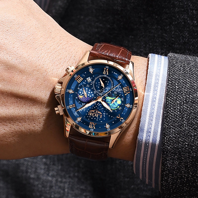 Liam - Elegant Moon Phase Watch