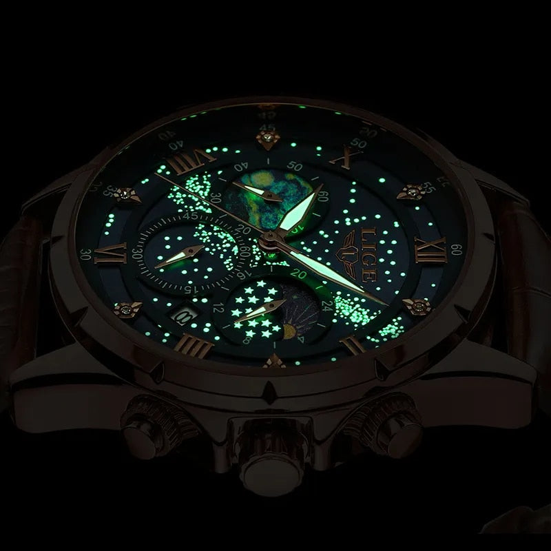 Liam - Elegant Moon Phase Watch