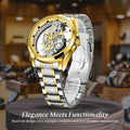 Rio | Hollow Double-sided Dial Skeleton Quartz Watch | 42mm