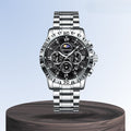 Rex | Opulent Chronograph Watch with Sleek Metal Band